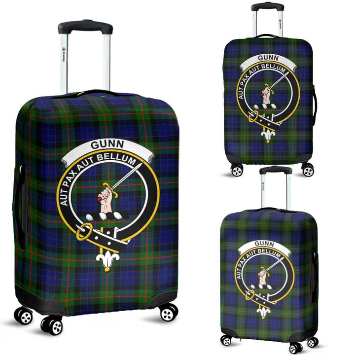Scottish Gunn Clan Crest Tartan Luggage Cover Tartan Plaid 1