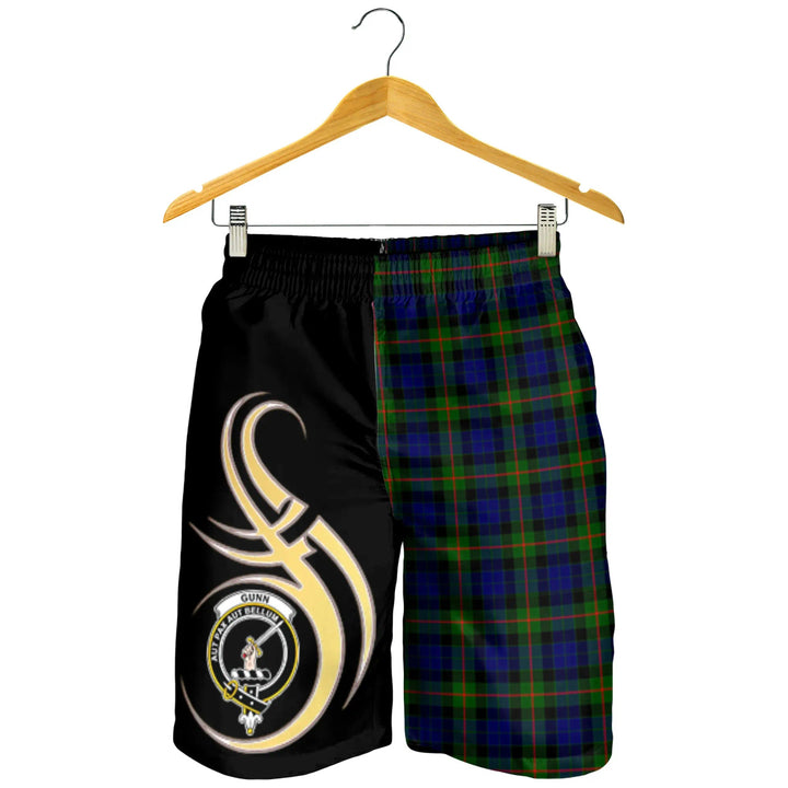 Scottish Gunn Modern Clan Crest Tartan Believe in Me Men's Shorts