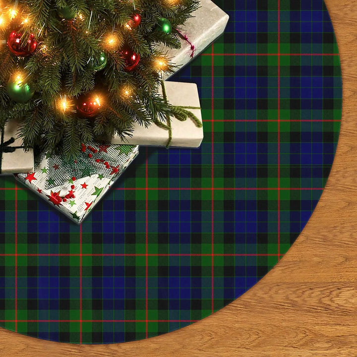 Scottish Gunn Modern Clan Tartan Christmas Tree Skirt No Tassels 2 Tartan Plaid
