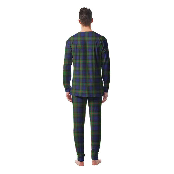 Scottish Gunn Modern Clan Tartan Pajama Set Men Back Side Tartan Plaid