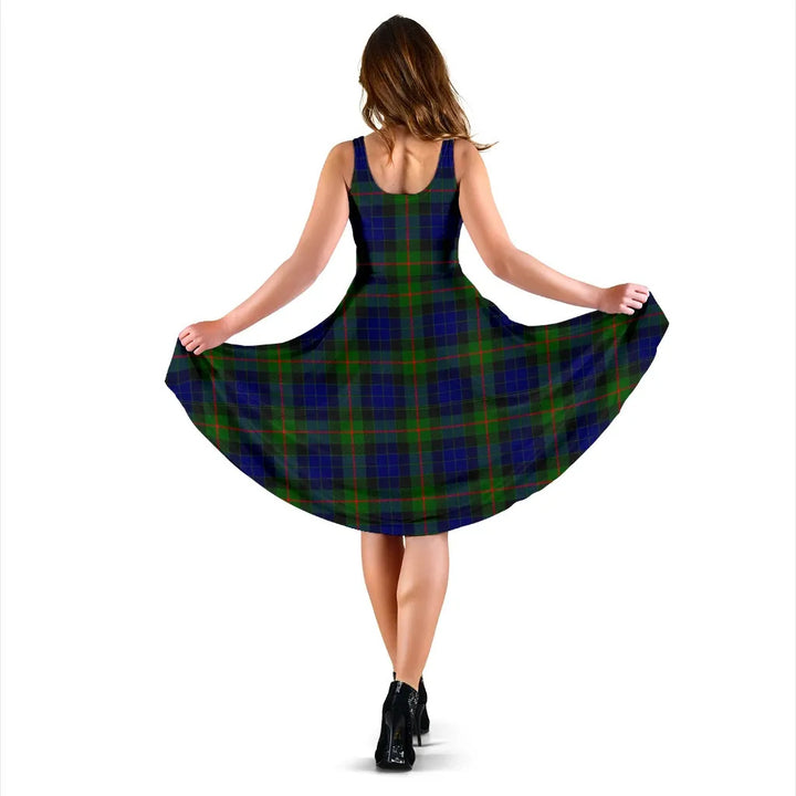 Scottish Gunn Modern Clan Tartan Women Midi Dress