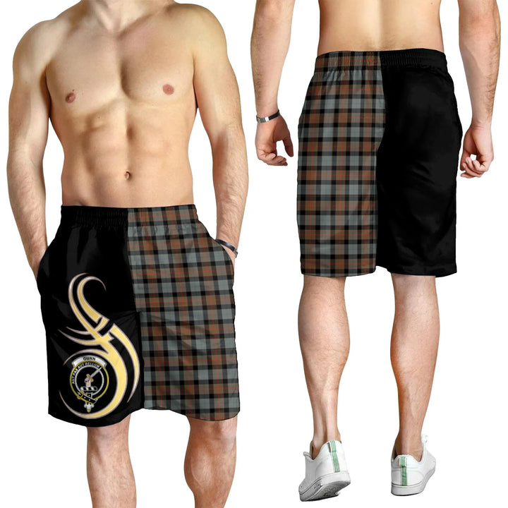 Scottish Gunn Weathered Clan Crest Tartan Believe in Me Men's Shorts