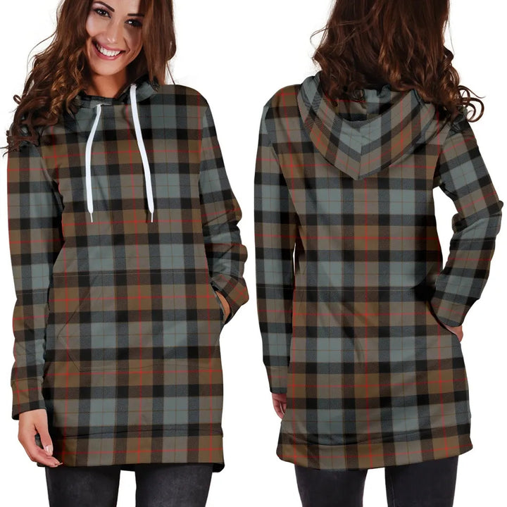 Scottish Gunn Weathered Clan Tartan Hoodie Dress