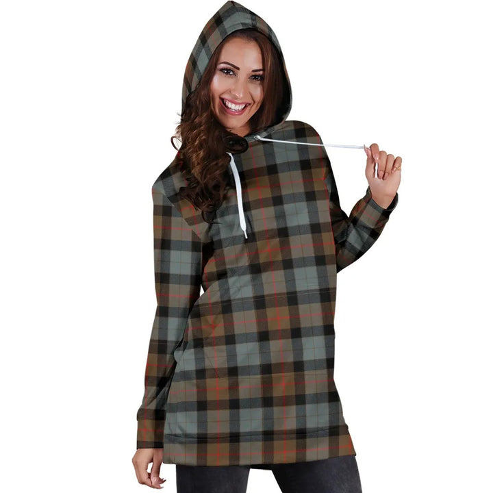 Scottish Gunn Weathered Clan Tartan Hoodie Dress