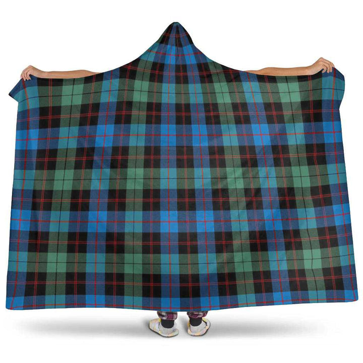 Scottish Guthrie Ancient Clan Tartan Hooded Blanket Tartan Plaid 1