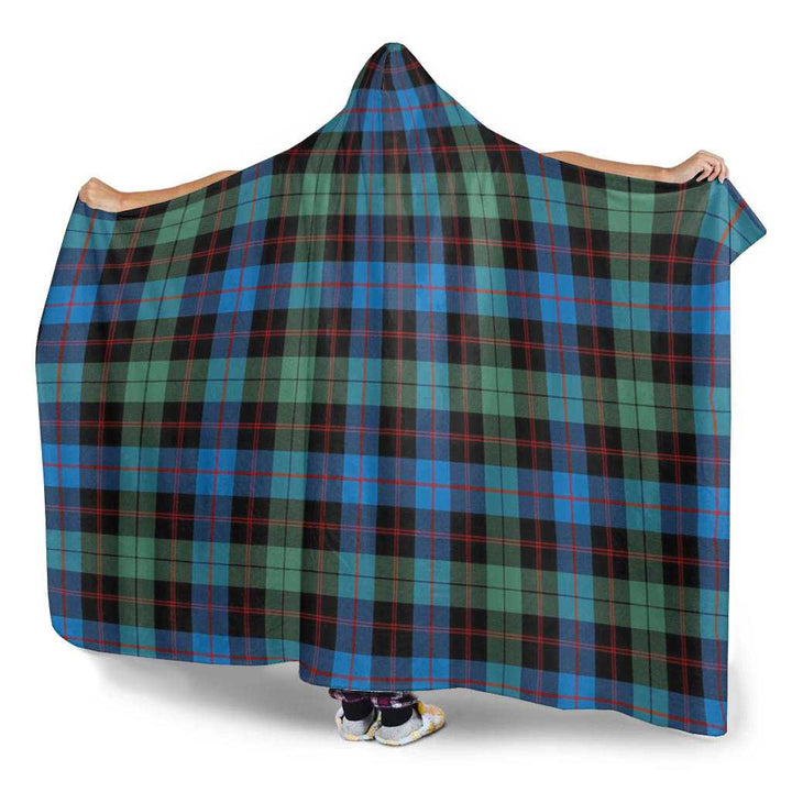 Scottish Guthrie Ancient Clan Tartan Hooded Blanket Tartan Plaid 3