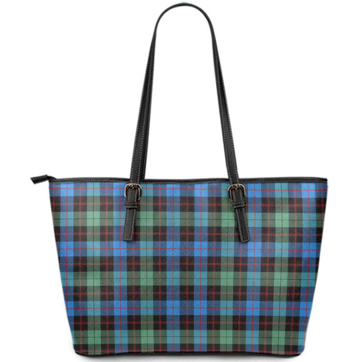 Scottish Guthrie Ancient Clan Tartan Leather Tote Tartan Plaid