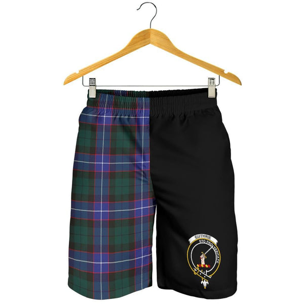 Scottish Guthrie Clan Crest Tartan Half of Me Men's Shorts