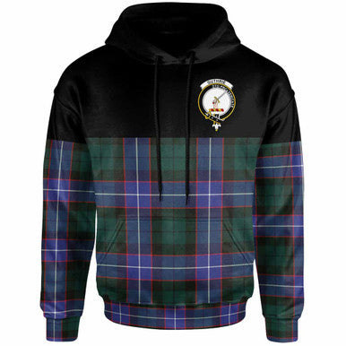 Scottish Guthrie Clan Crest Tartan Hoodie - Horizontal Style Front Side Tartan Plaid