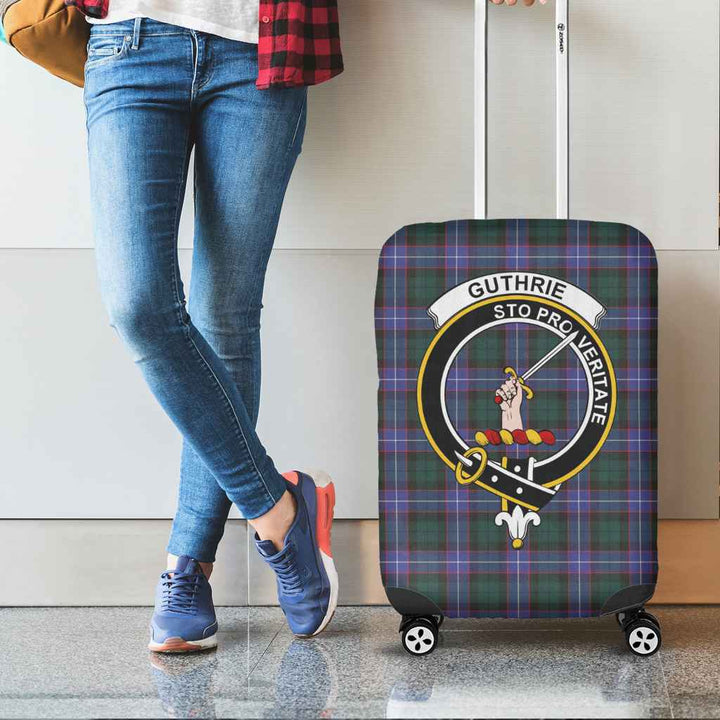 Scottish Guthrie Clan Crest Tartan Luggage Cover Tartan Plaid 2