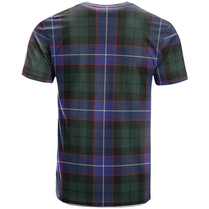 Scottish Guthrie Clan Crest Tartan T-Shirt Back Side Tartan Plaid