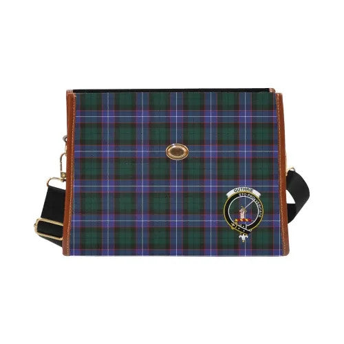 Scottish Guthrie Clan Crest Tartan Waterproof Canvas Bag Tartan Plaid 2