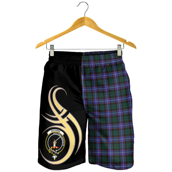 Scottish Guthrie Modern Clan Crest Tartan Believe in Me Men's Shorts