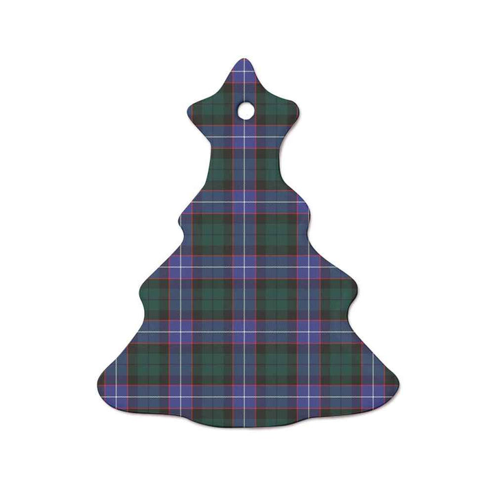 Scottish Guthrie Modern Clan Tartan Ceramic Ornament  Tree Shape Tartan Plaid