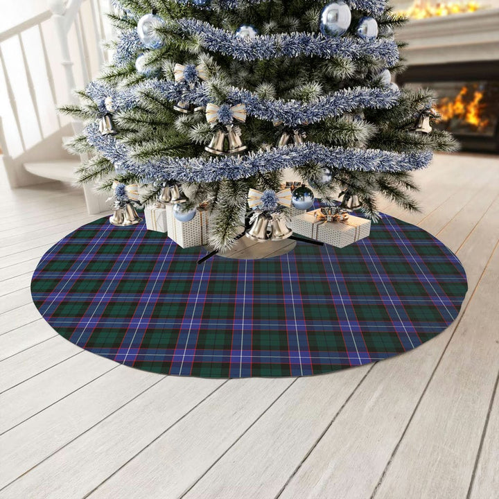 Scottish Guthrie Modern Clan Tartan Christmas Tree Skirt No Tassels 3 Tartan Plaid