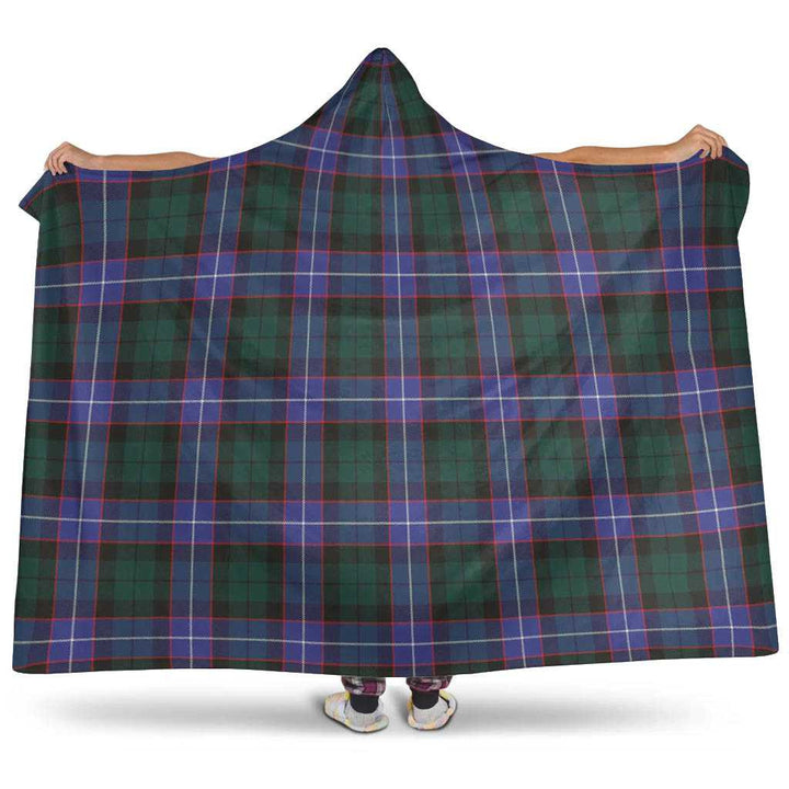 Scottish Guthrie Modern Clan Tartan Hooded Blanket Tartan Plaid 1