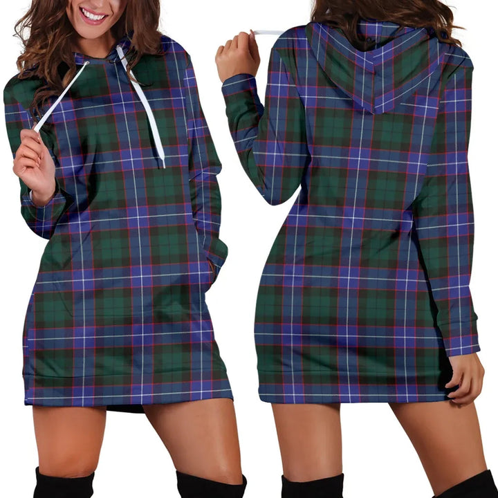 Scottish Guthrie Modern Clan Tartan Hoodie Dress