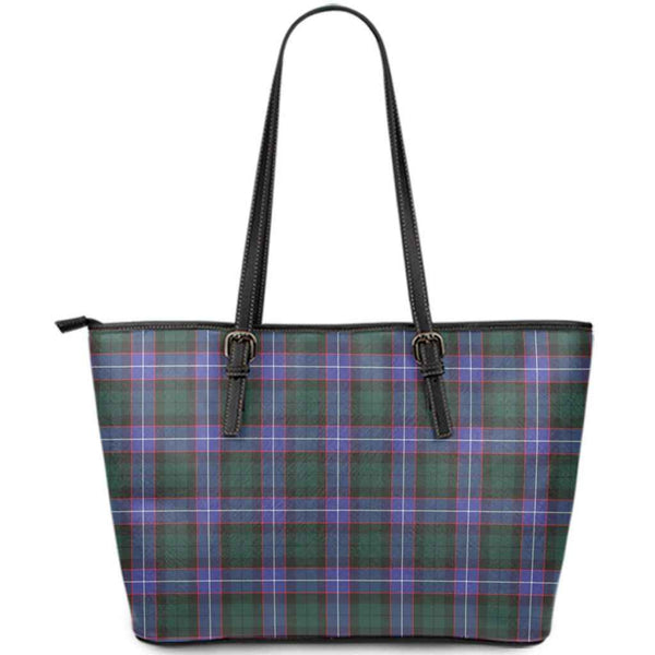 Scottish Guthrie Modern Clan Tartan Leather Tote Tartan Plaid