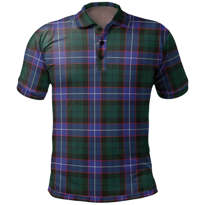 Scottish Guthrie Modern Clan Tartan Polo Shirt Front Side Tartan Plaid