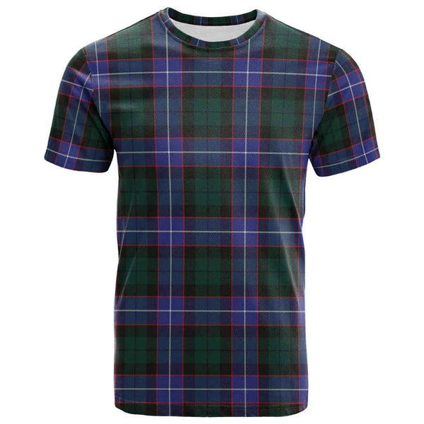 Scottish Guthrie Modern Clan Tartan T-Shirt Front Side Tartan Plaid