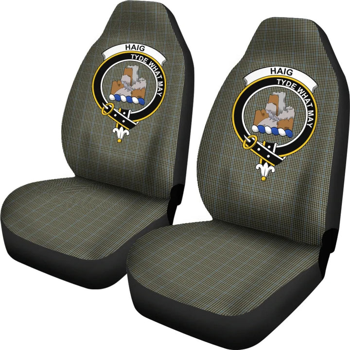 Scottish Haig Check Clan Crest Tartan Car Seat Covers 1