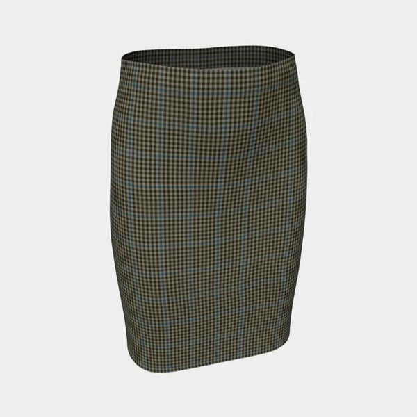 Scottish Haig Check Clan Tartan Fitted Skirt Tartan Plaid 1