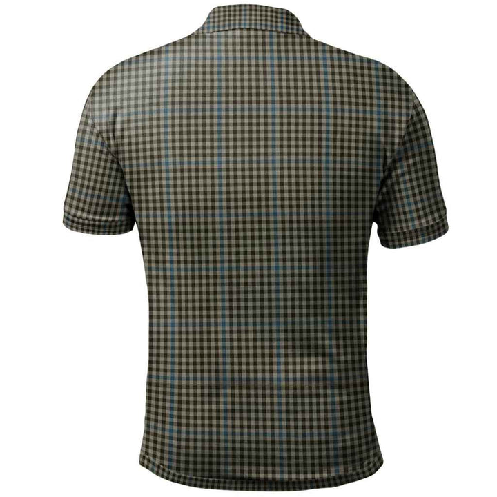 Scottish Haig Check Clan Tartan Polo Shirt Back Side Tartan Plaid