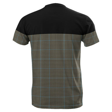 Scottish Haig Check Clan Tartan T-Shirt Horizontal Style Back Side Tartan Plaid