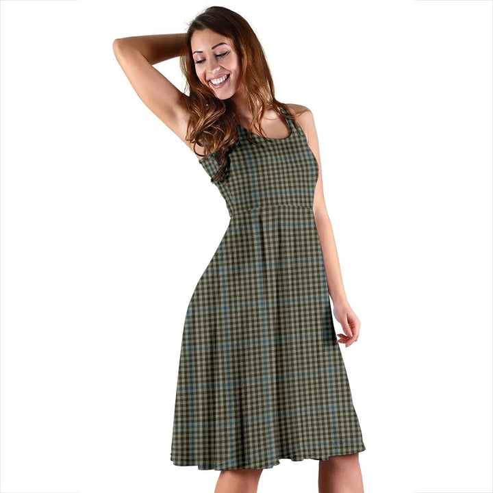 Scottish Haig Check Clan Tartan Women Midi Dress