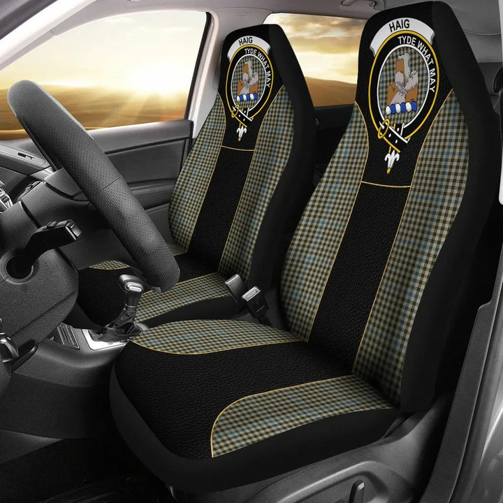 Scottish Haig Clan Crest Tartan Car Seat Covers - Special Style 1