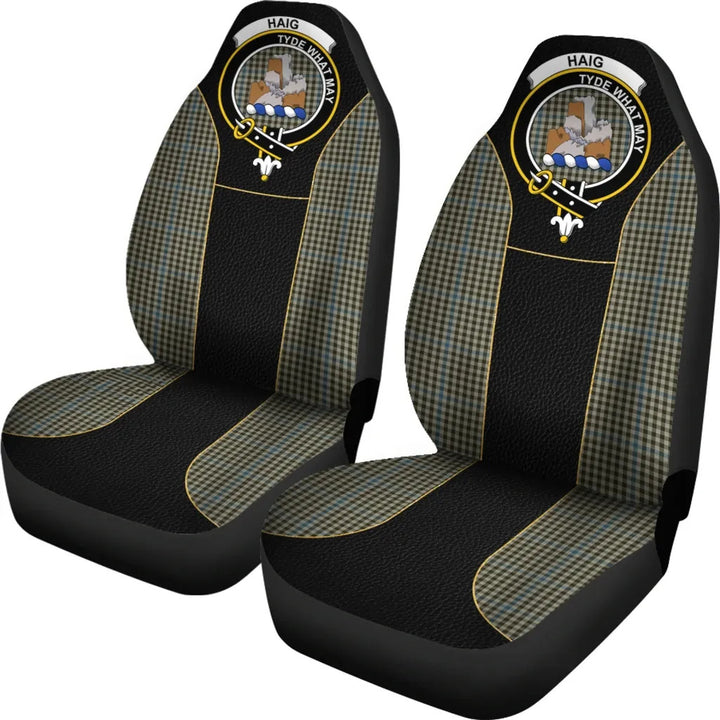 Scottish Haig Clan Crest Tartan Car Seat Covers - Special Style 2