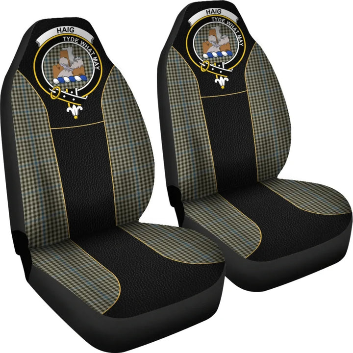 Scottish Haig Clan Crest Tartan Car Seat Covers - Special Style 3