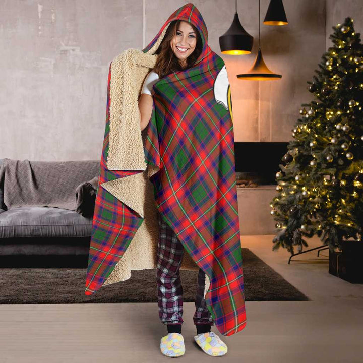 Scottish Haig Clan Crest Tartan Hooded Blanket Tartan Plaid 6