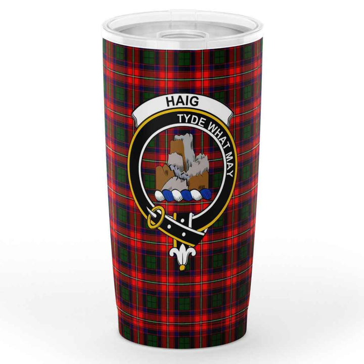 Scottish Haig Clan Crest Tartan Insulated Tumbler Tartan Plaid 1