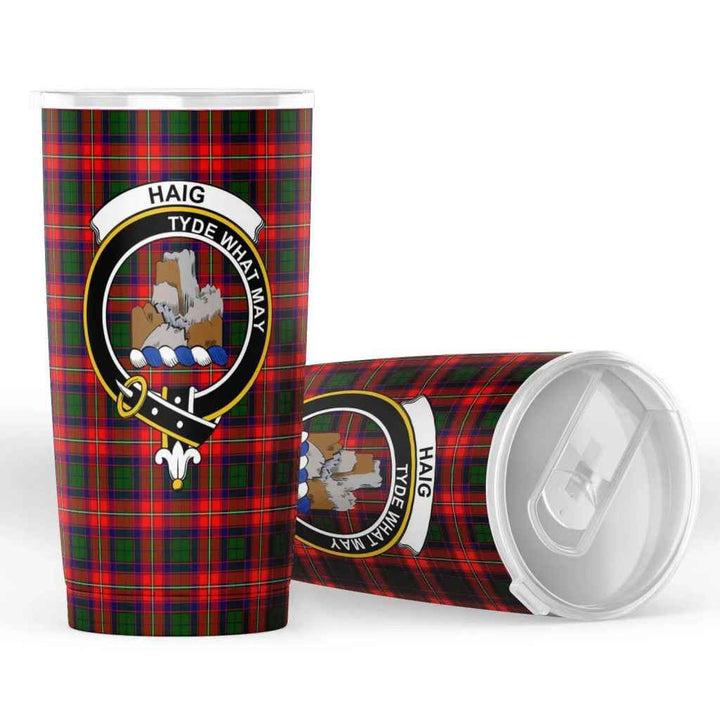 Scottish Haig Clan Crest Tartan Insulated Tumbler Tartan Plaid 4