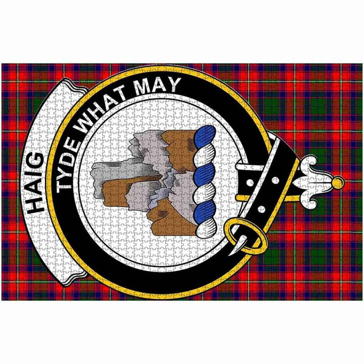 Scottish Haig Clan Crest Tartan Jigsaw Puzzle 2