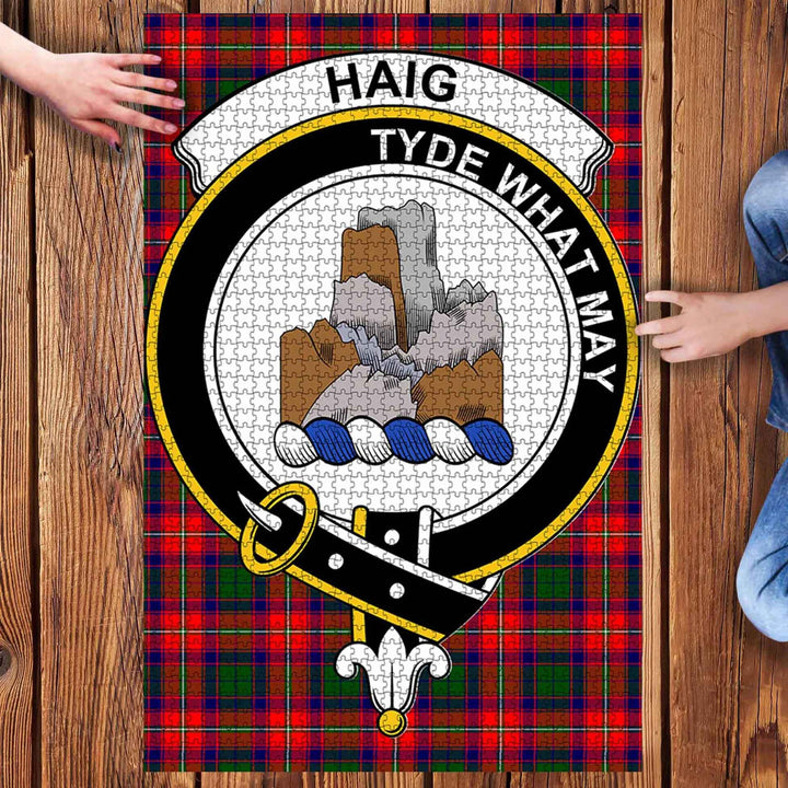 Scottish Haig Clan Crest Tartan Jigsaw Puzzle 3
