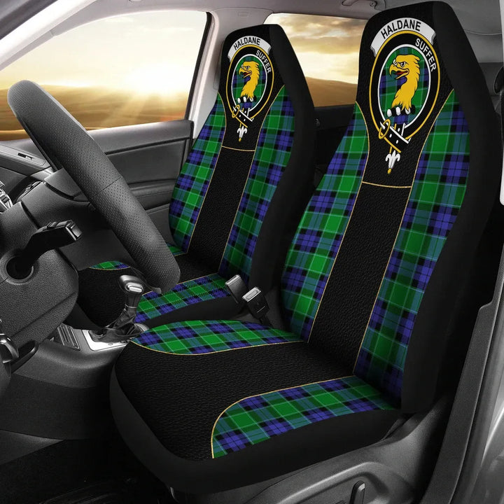 Scottish Haldane Clan Crest Tartan Car Seat Covers - Special Style 1