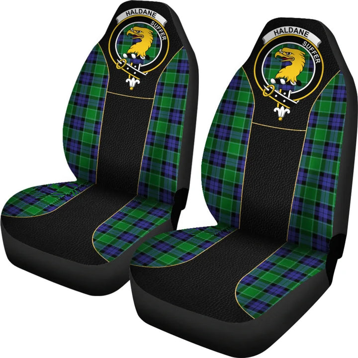 Scottish Haldane Clan Crest Tartan Car Seat Covers - Special Style 2