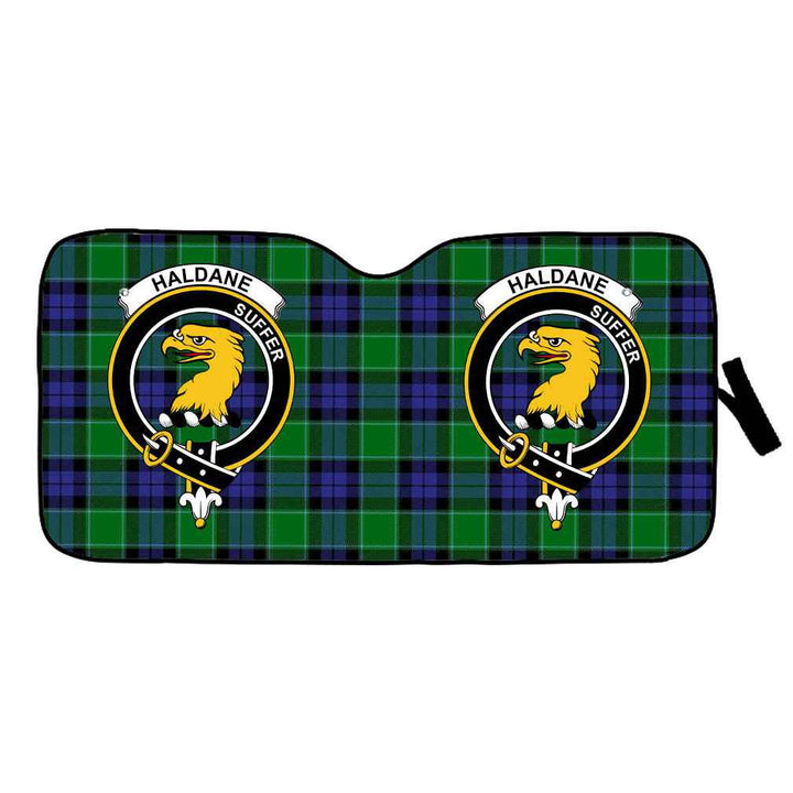 Scottish Haldane Clan Crest Tartan Car Windshield Sun Shade Tartan Plaid 1
