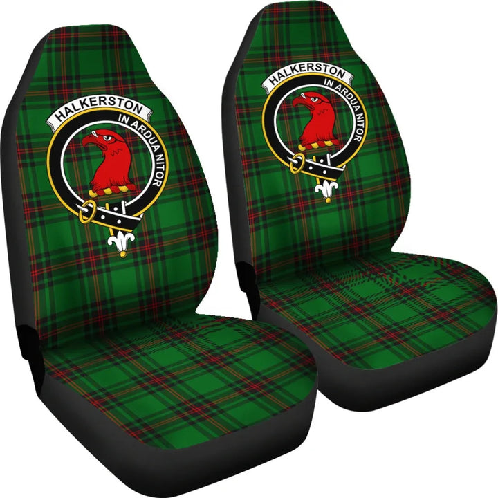 Scottish Halkerston Clan Crest Tartan Car Seat Covers 4