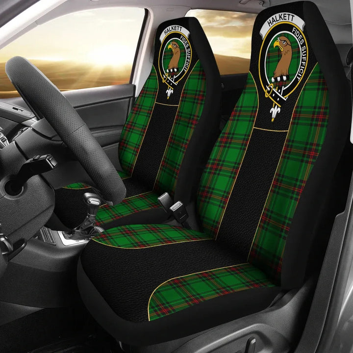 Scottish Halkett Clan Crest Tartan Car Seat Covers - Special Style 1