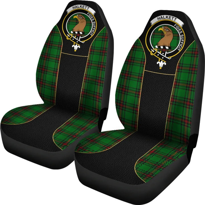Scottish Halkett Clan Crest Tartan Car Seat Covers - Special Style 2
