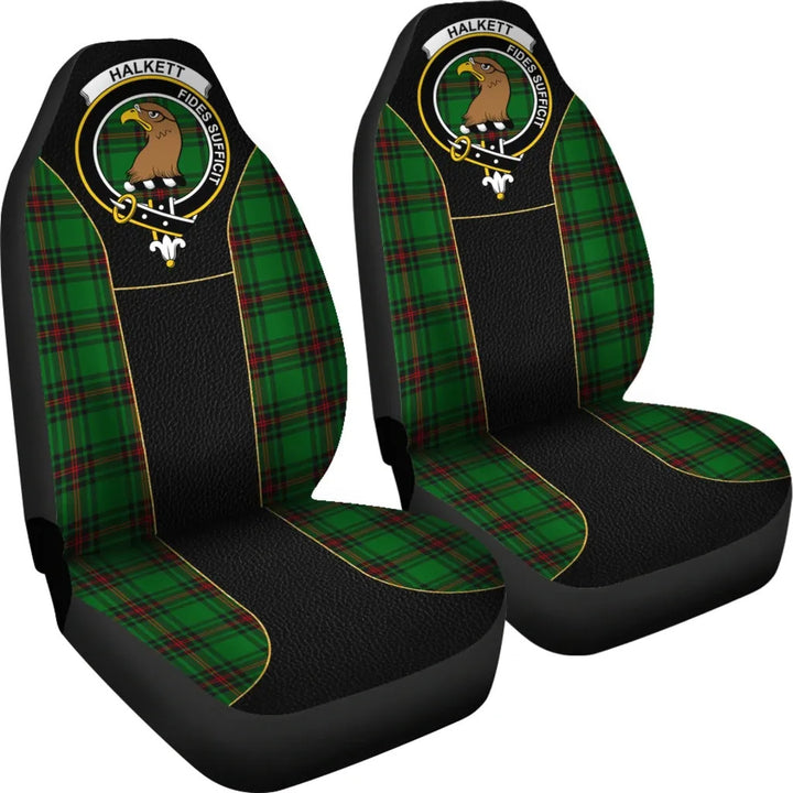 Scottish Halkett Clan Crest Tartan Car Seat Covers - Special Style 4