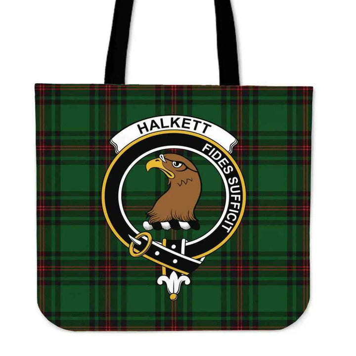 Scottish Halkett Clan Crest Tartan Tote Bag Tartan Plaid