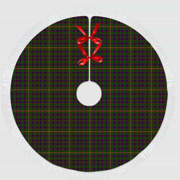 Scottish Hall Clan Tartan Christmas Tree Skirt Tassels 1 Tartan Plaid