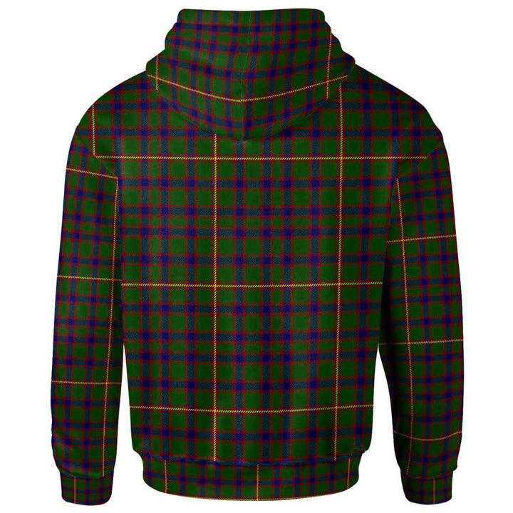 Scottish Hall Clan Tartan Hoodie Back Side Tartan Plaid