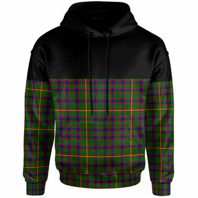 Scottish Hall Clan Tartan Hoodie - Horizontal Style Front Side Tartan Plaid