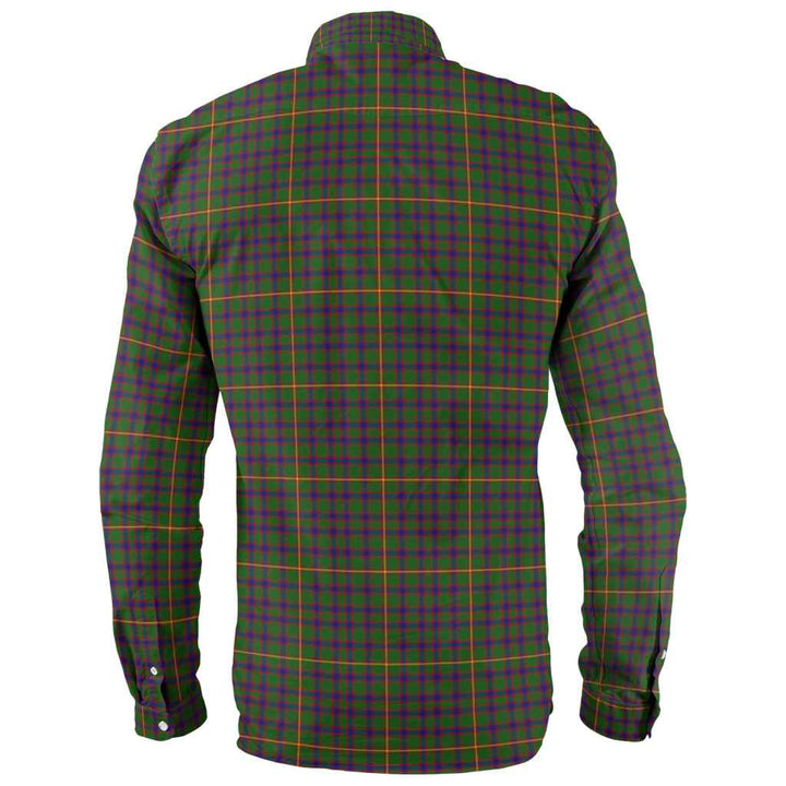 Scottish Hall Clan Tartan Long Sleeve Shirt Back Side Tartan Plaid