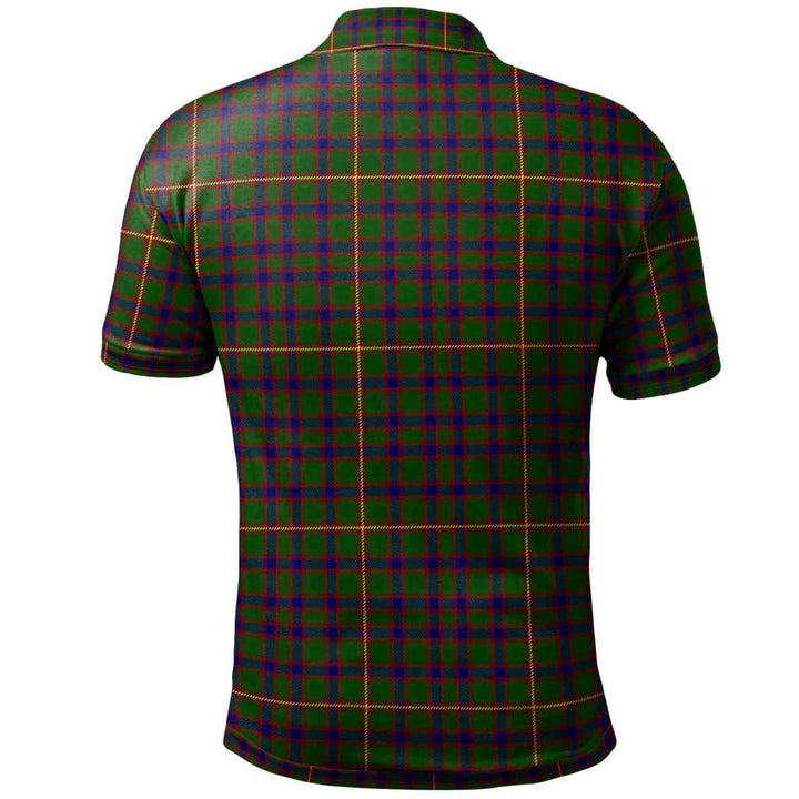 Scottish Hall Clan Tartan Polo Shirt Back Side Tartan Plaid